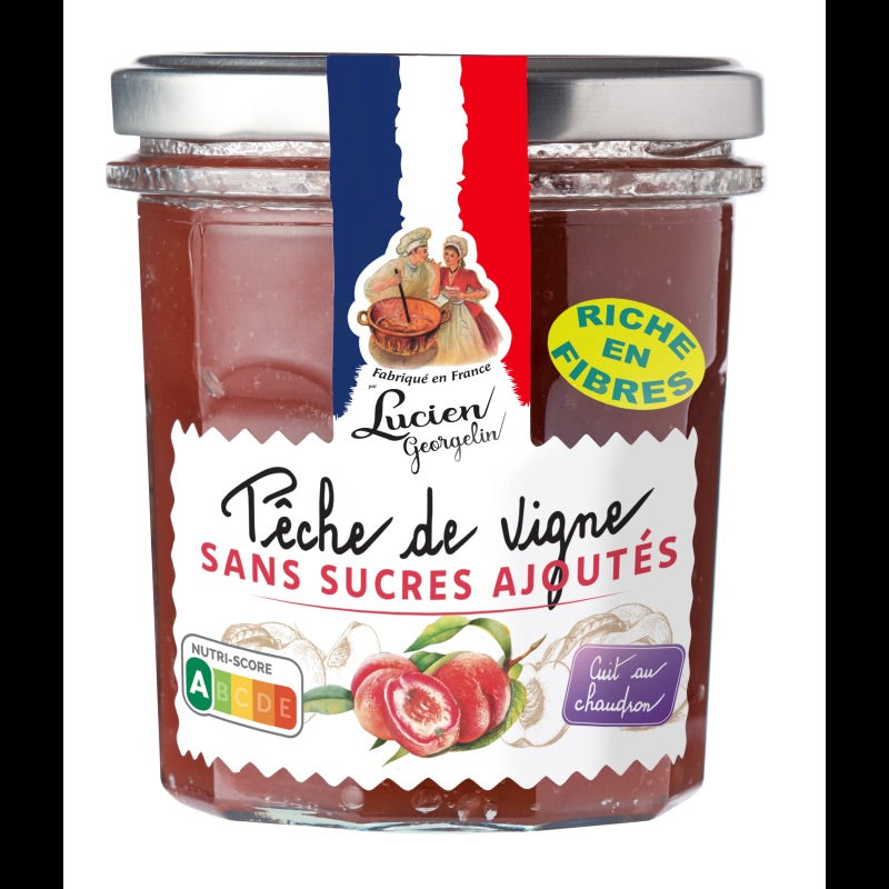 Confiture Pêche de Vigne (sans sucre  ajouté)