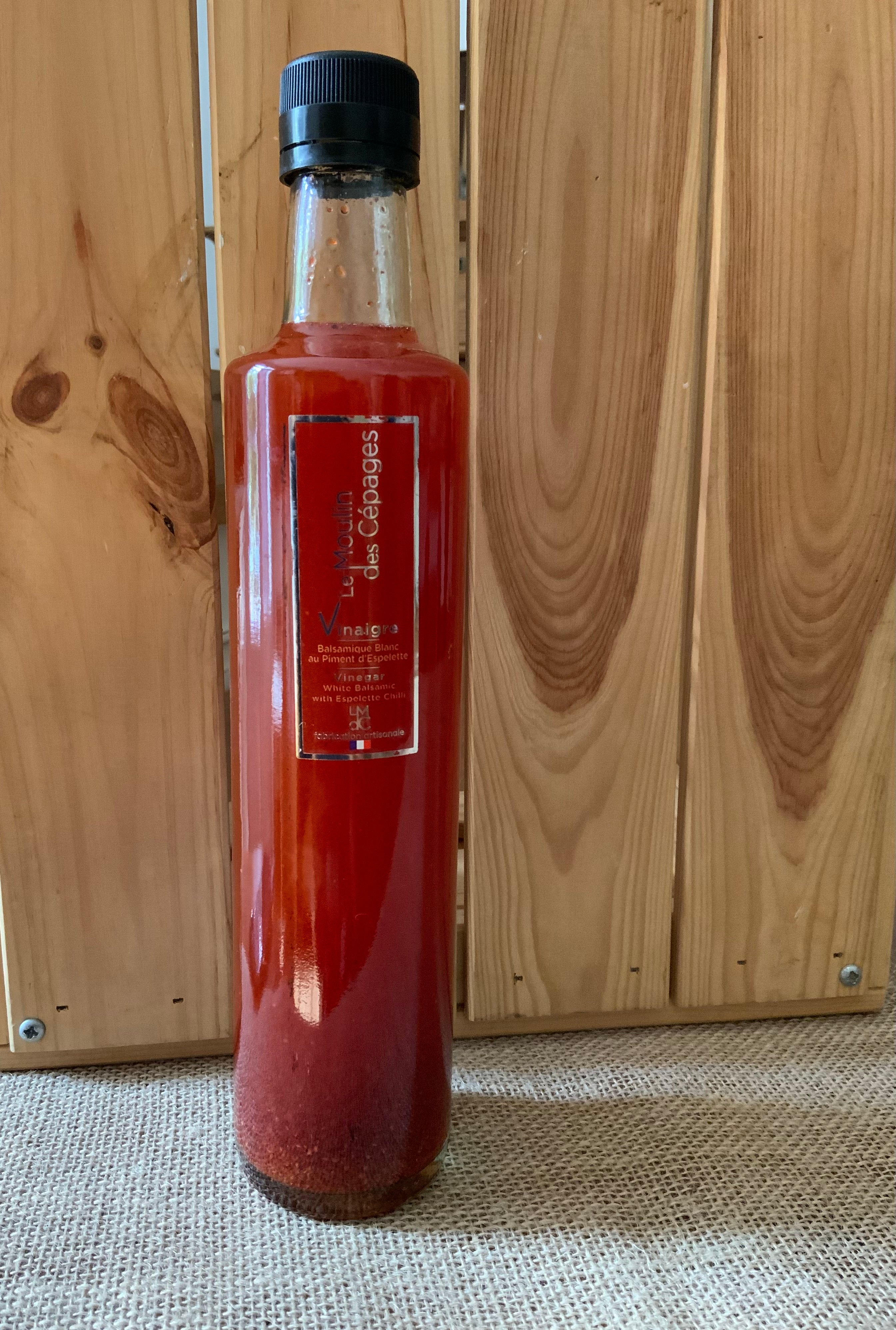 Vinaigre Balsamique Blanc aux Piments d’Espelette