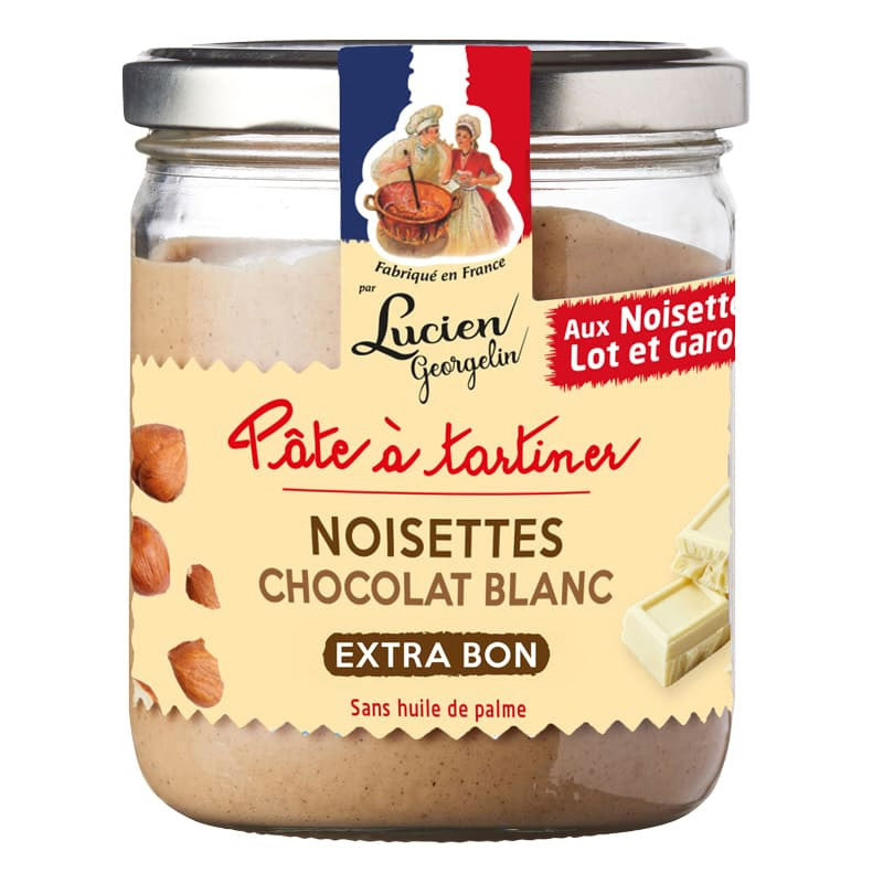 Pâte à tartiner Noisettes et chocolat blanc