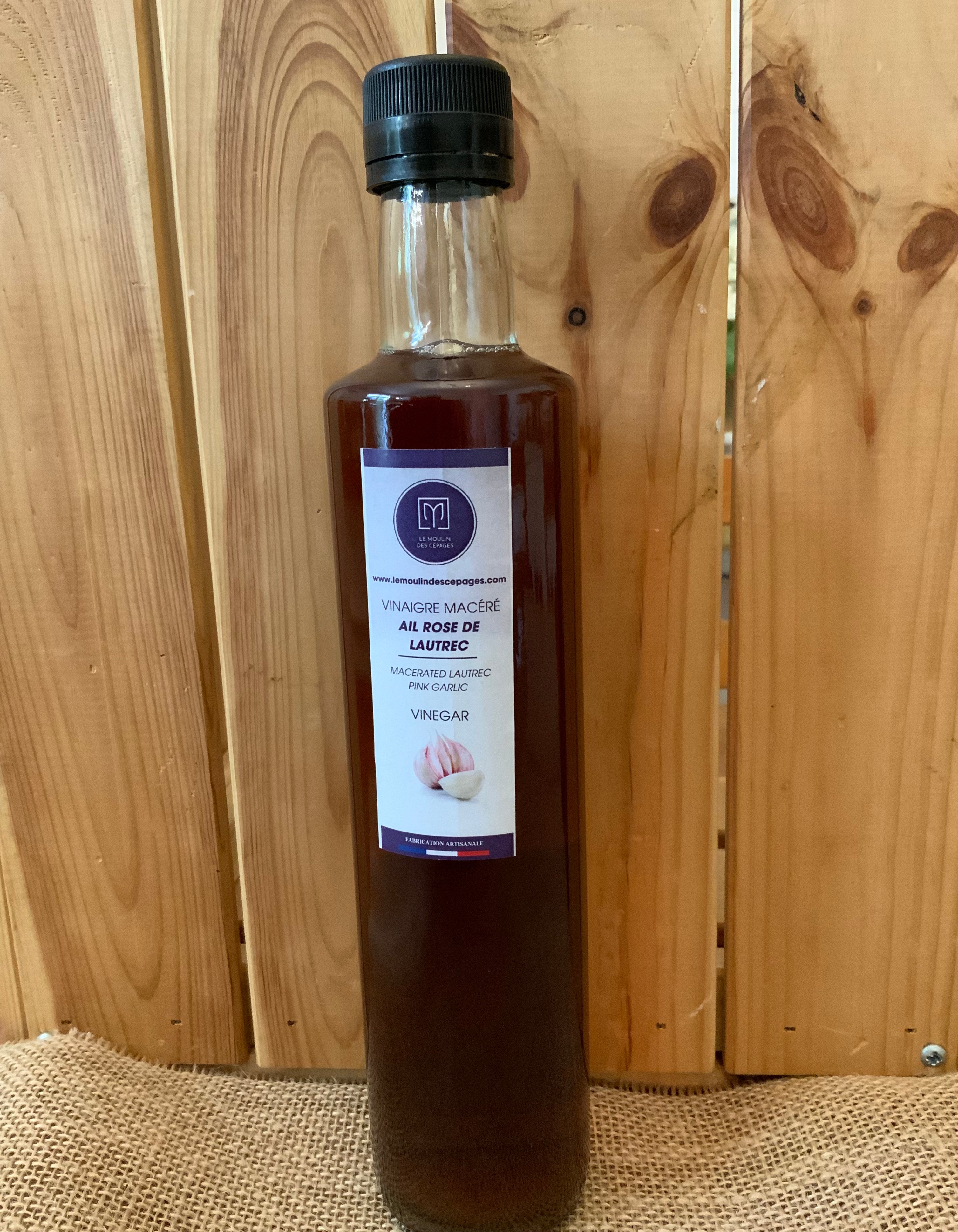 Vinaigre Ail Rose de Lautrec macéré