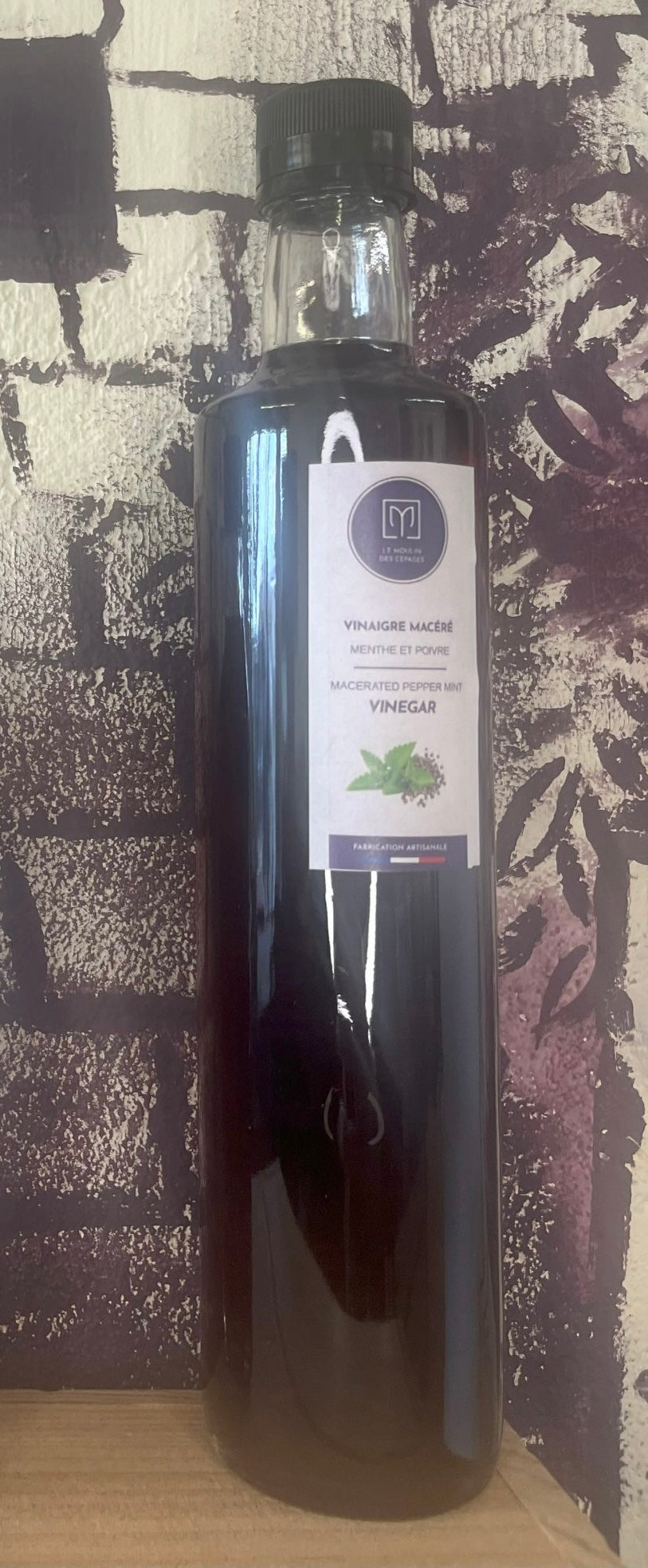Vinaigre menthe et poivre de Madagascar macéré