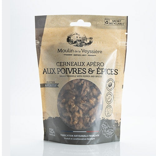 Cerneaux de noix aux poivres & épices - 125 g